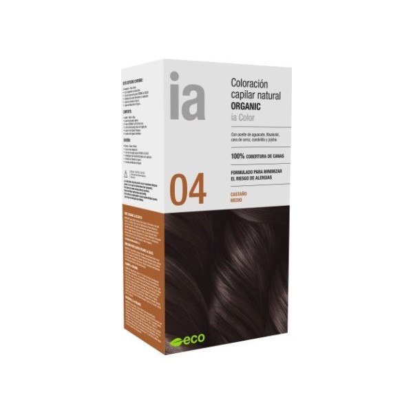 Interapothek  Coloracion Capilar Natural Organic Tono 04 Castaño Medio